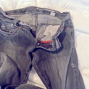 Women vintage DKNY jeans soft washed black